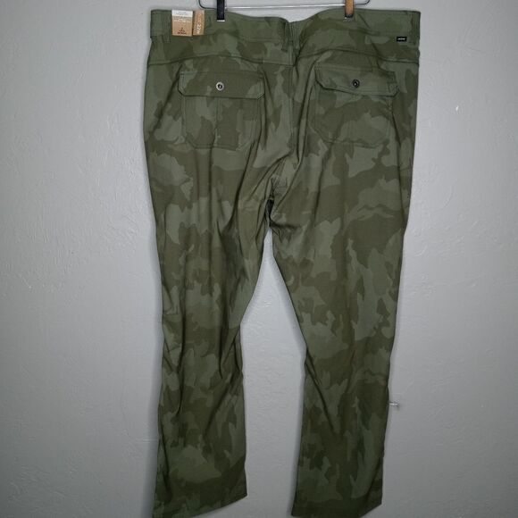 Prana Halle Straight Pants Plus II in Sage Camo - Picture 10 of 11